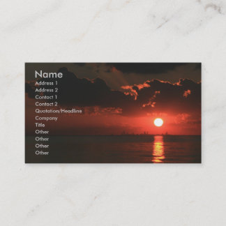 Burning Sky Business Card
