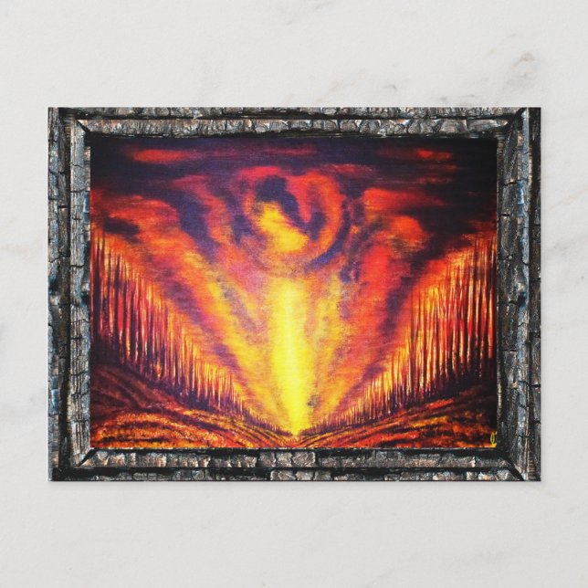 Burning Sky Postcard (Front)