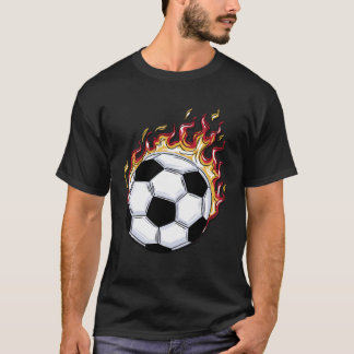 Burning Soccer T-Shirt