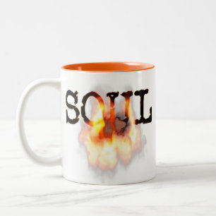 Burning SOUL on Fire Two-Tone Coffee Mug