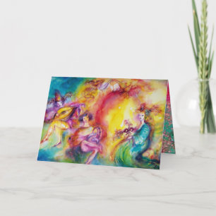 BURNING THE CARNIVAL / Venetian Valentine's Day Holiday Card