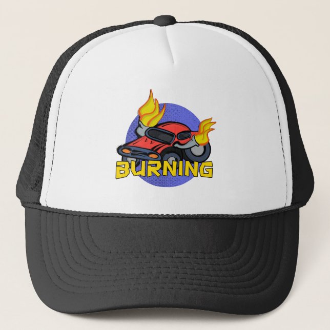 Burning Trucker Hat (Front)