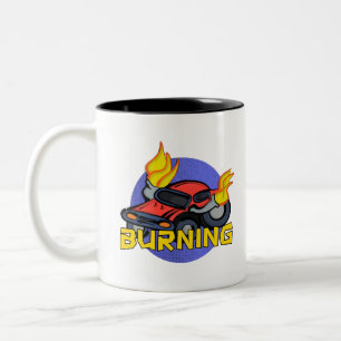 Burning Two-Tone Coffee Mug