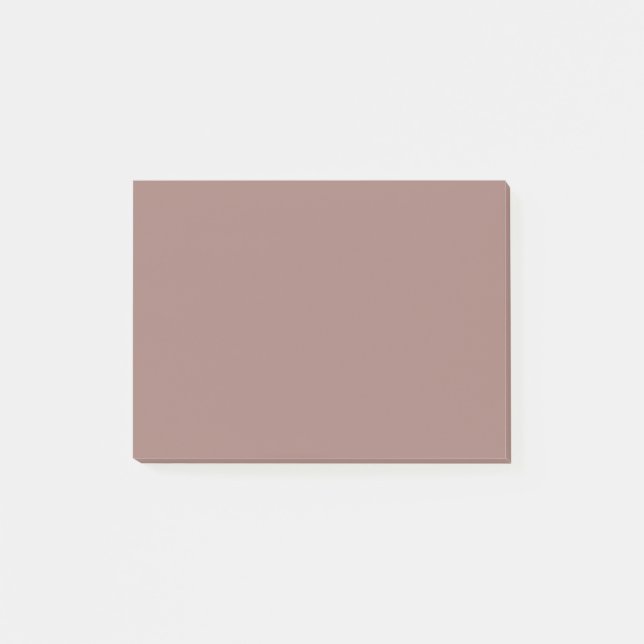 Burnished Brown Solid Colour Post-it Notes (Front)
