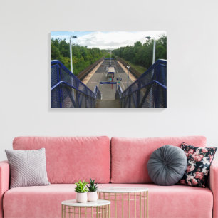 Burnley Rose Grove Railway Station Canvas Print