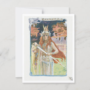 Burnnhild (1899) by Gaston Bussière Postcard