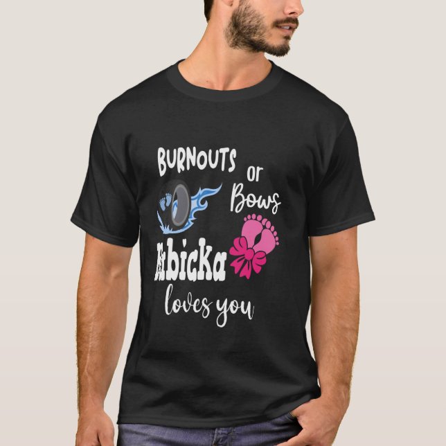 Burnouts or Bows Babicka Loves You Slovakian Grand T-Shirt (Front)