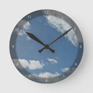 Burns Beach skyscape Round Clock
