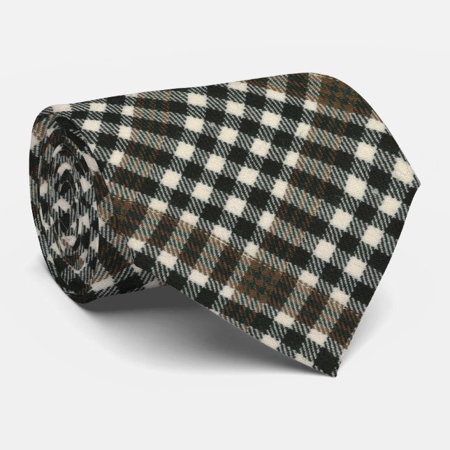 Burns Check Modern Original Scottish Tartan Tie (Rolled)