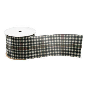 Burns Check Modern Scottish Tartan Satin Ribbon
