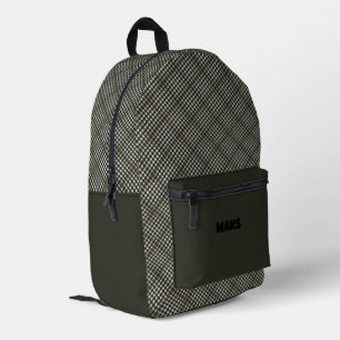 Burns Check Scottish Clan Tartan  Printed Backpack