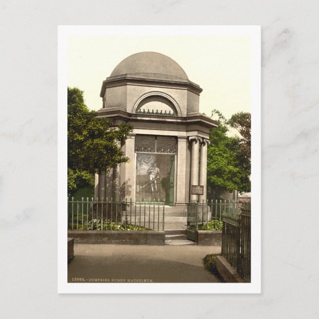 Burns Mausoleum, Dumfries, Scotland Postcard (Front)