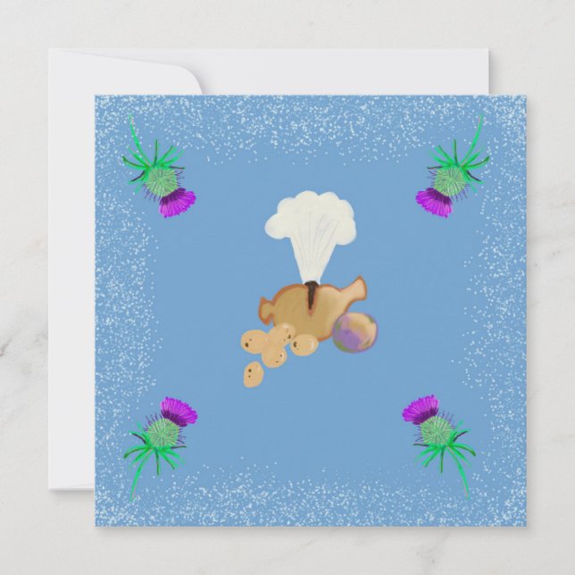 Burns Night sky edit Invitation (Front)