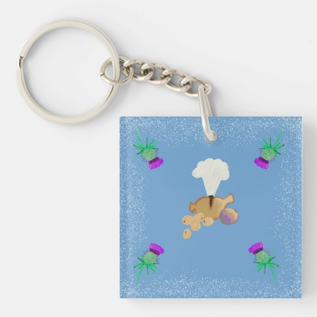 Burns Night sky edit Keychain (Front)