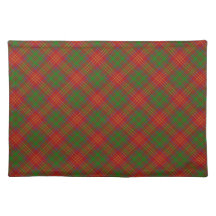Burns Scottish Clan Tartan Placemats