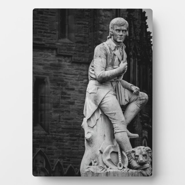 Burns Statue plaque (Front)