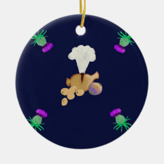 Burns supper ceramic ornament