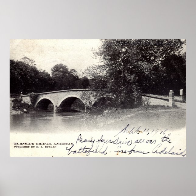 Burnside Bridge, Antietam MD Civil War 1906 Poster (Front)
