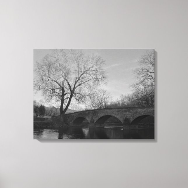 Burnside Bridge at Antietam National Battlefield Canvas Print (Front)