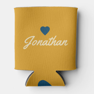 Burnt Buttercup Vintage BL Heart Signature Can Cooler