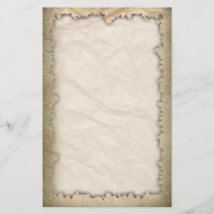 Burnt Edges on Crinkle Paper