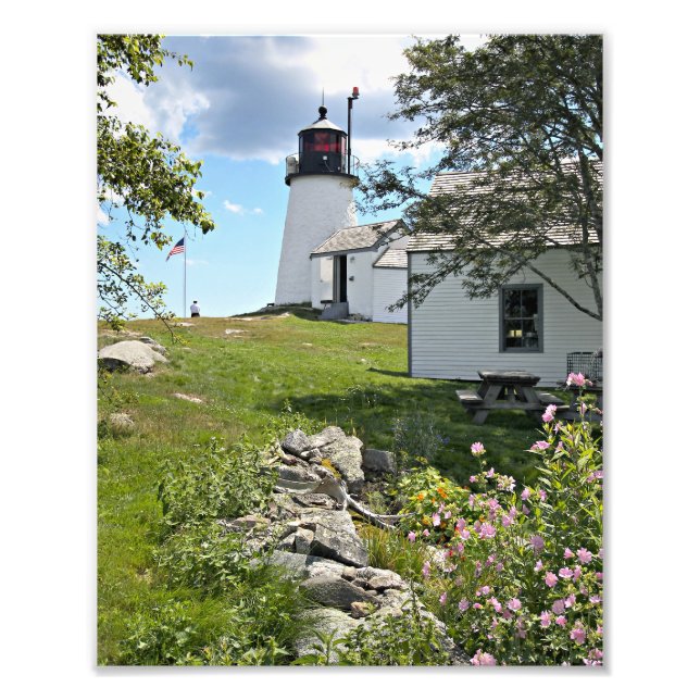 Burnt Island Lighthouse, Maine Photo Print (Front)