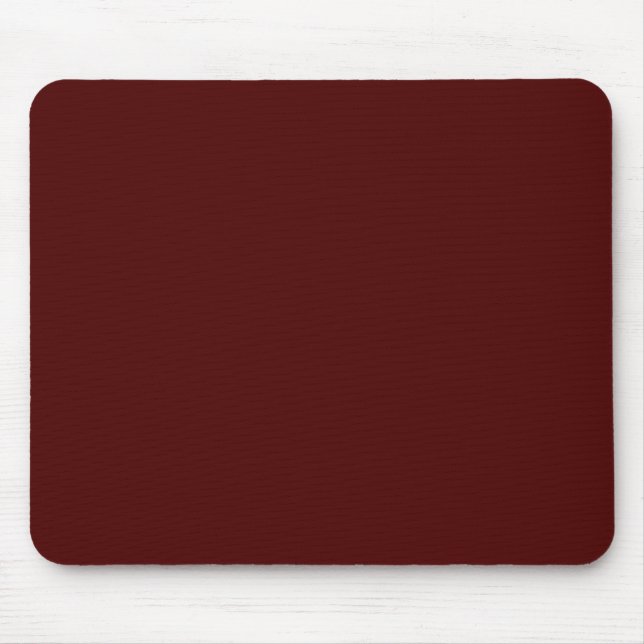 Burnt Maroon (solid colour) Mouse Pad (Front)