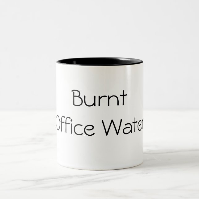 Burnt Office Water Two-Tone Coffee Mug (Center)