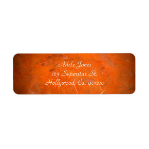 Burnt Orange Address Labels