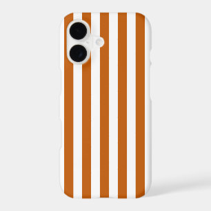 Burnt orange and white candy stripes
