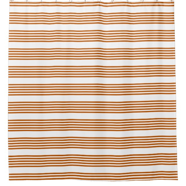 Burnt orange and white five stripe pattern (Front)
