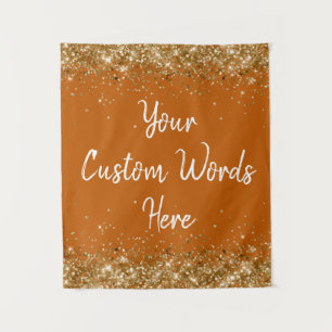 Burnt Orange Backdrop Birthday Party Photo Booth Tapestry