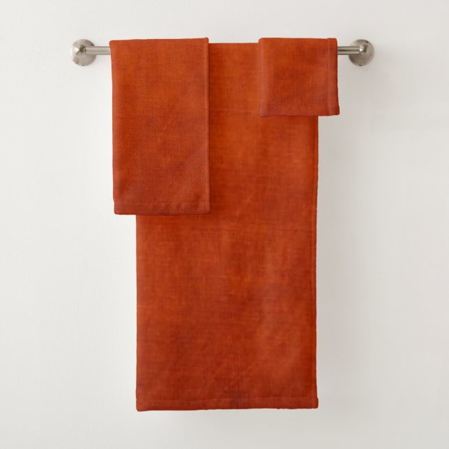 burnt orange bath towel set (Insitu)