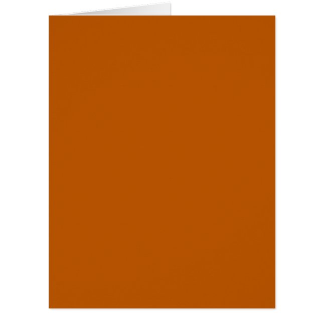Burnt Orange BIG Greeting Card (Front)