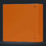 Burnt Orange Binder<br><div class="desc">Burnt orange is a deep, warm, and earthy shade of orange with a hint of brown, resembling glowing embers or autumn leaves. Officially recognized in 1915, it symbolizes warmth, comfort, and enthusiasm. A medium-dark hue, it can be created by adding a bit of blue to red and yellow, resulting in...</div>
