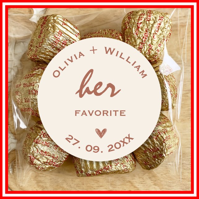 Burnt Orange | Boho Classic Round Sticker (Creator Uploaded)