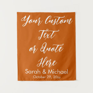 Burnt Orange Boho Wedding Backdrop Ceremony Prop Tapestry