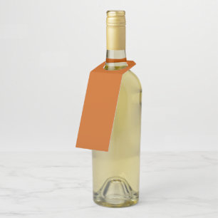 Burnt Orange Bottle Tag