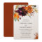Burnt Orange Burgundy Fall Floral Elegant Wedding