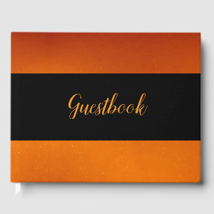 Burnt Orange Custom Guest Book
