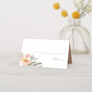 Burnt Orange Floral Place Cards