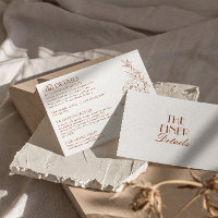 Burnt Orange Floral Terracotta Wedding Details
