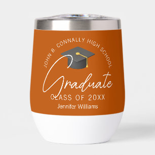 Burnt Orange Graduation Party Customized Graduate