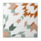 Burnt Orange Green White Aztec Geometric Tribal