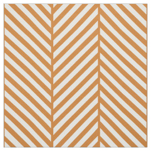 Burnt Orange Herringbone Large Scale Fabric