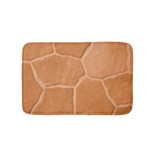 Burnt Orange Modern sand stone Bath Mat