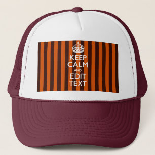 Burnt Orange Personalize This Keep Calm Classic Trucker Hat