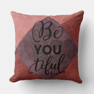 Burnt Orange/Plum Beautiful Luxury Pillow