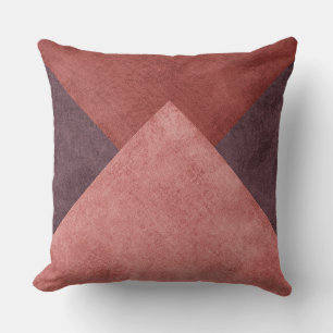 Burnt Orange/Plum reversible Designer Pillow
