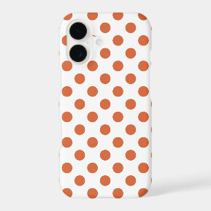 Burnt orange polka dots